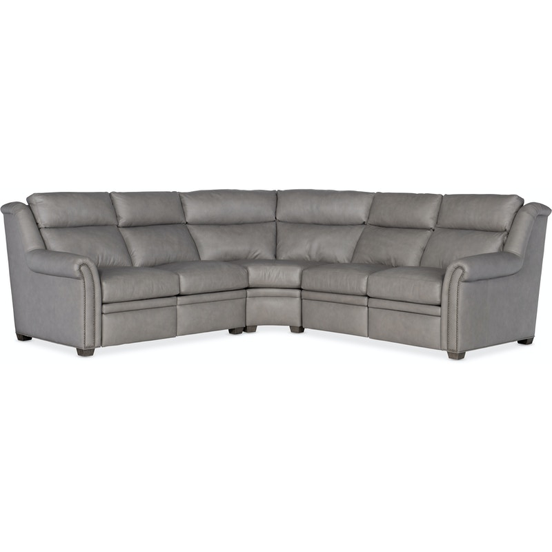 Bradington Young Sectionals Robinson Reclining Sectional with Two-Piece Back