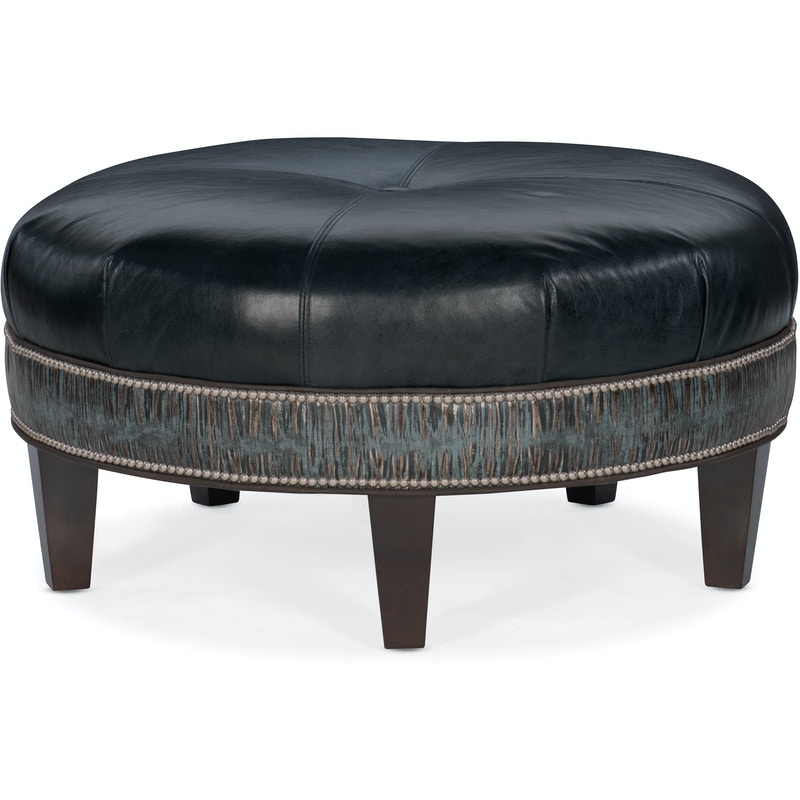 Bradington Young Well-Rounded Round Ottoman