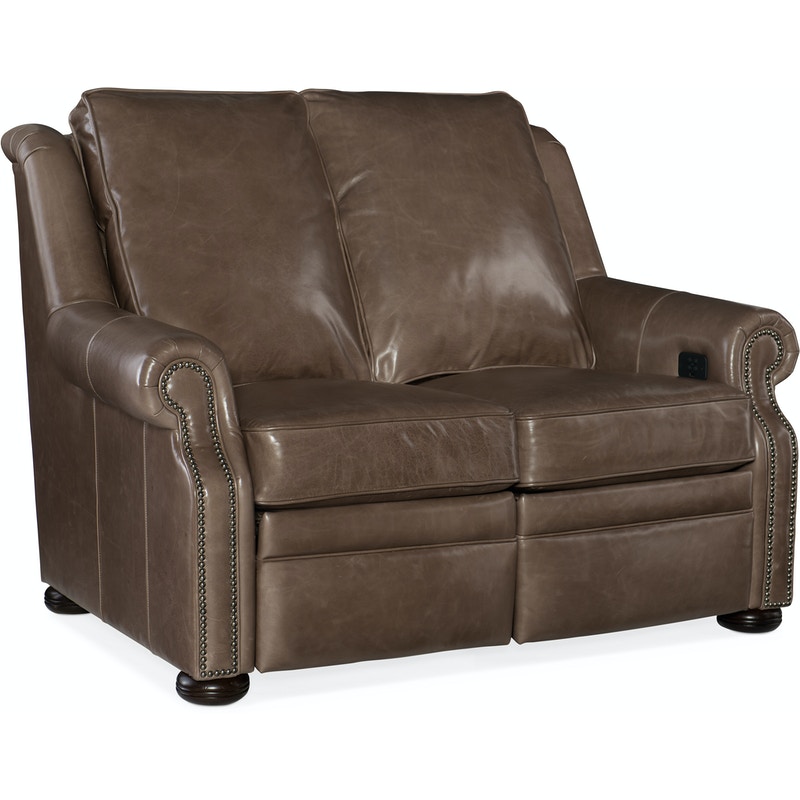 Bradington Young Pauley Loveseat L & R Full Recline  with Articulating Headrest