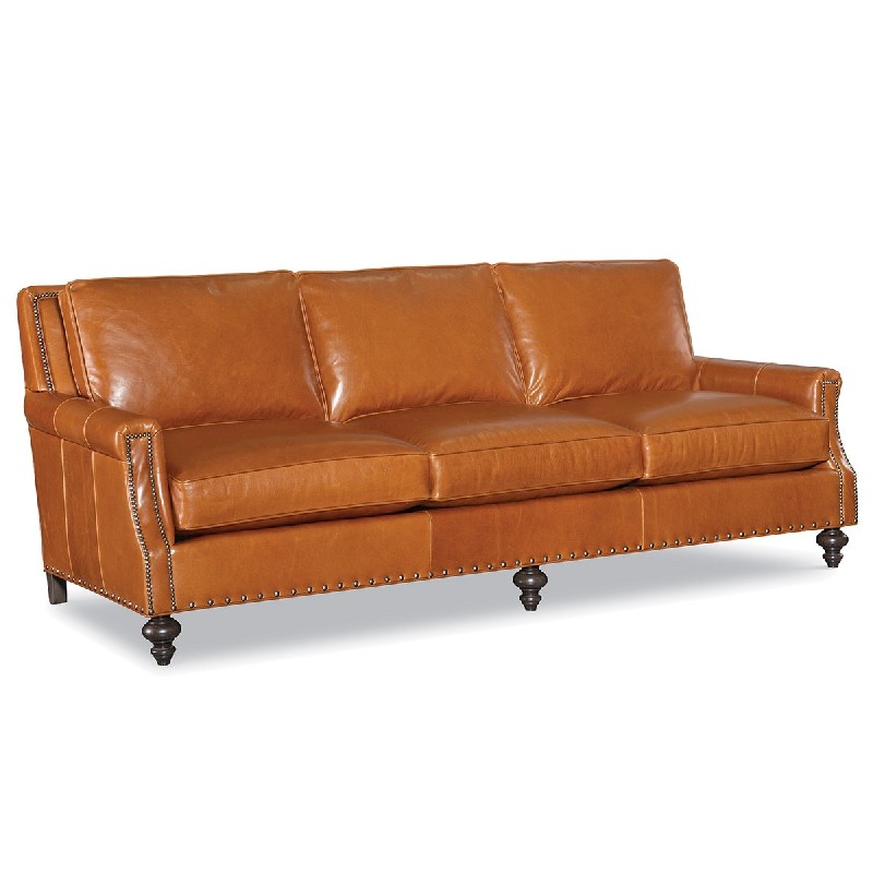 CR Laine Leather Long Sofa