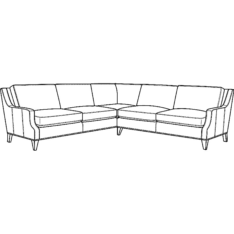 CR Laine Leather Sectional