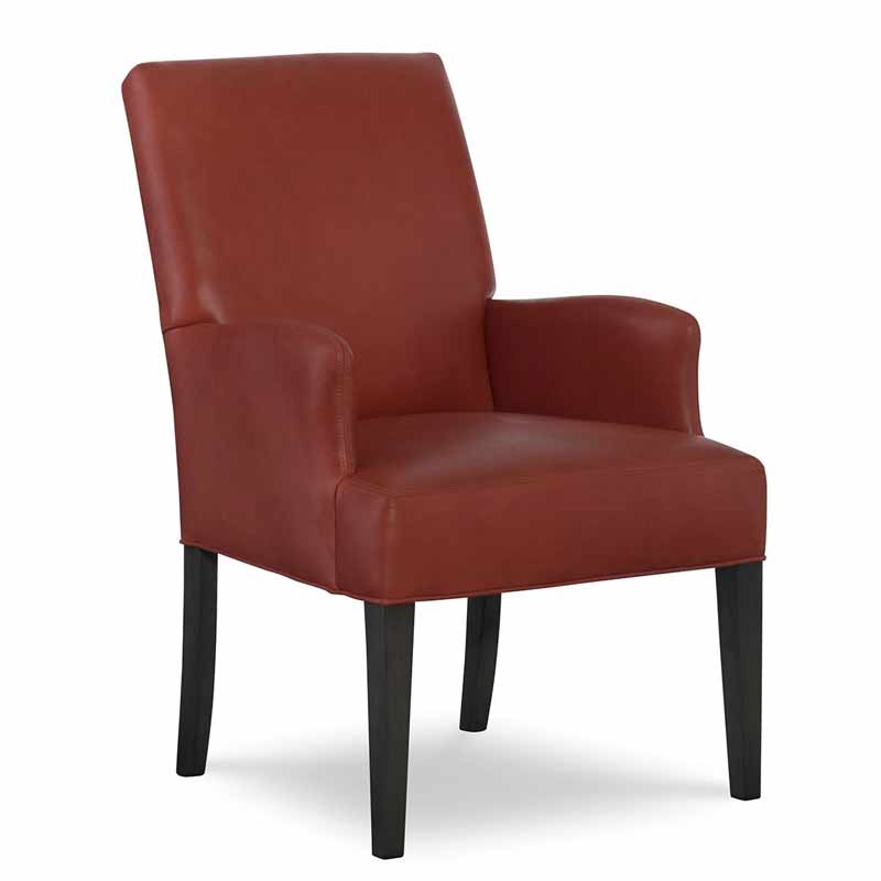 CR Laine Leather Dining Arm Chair