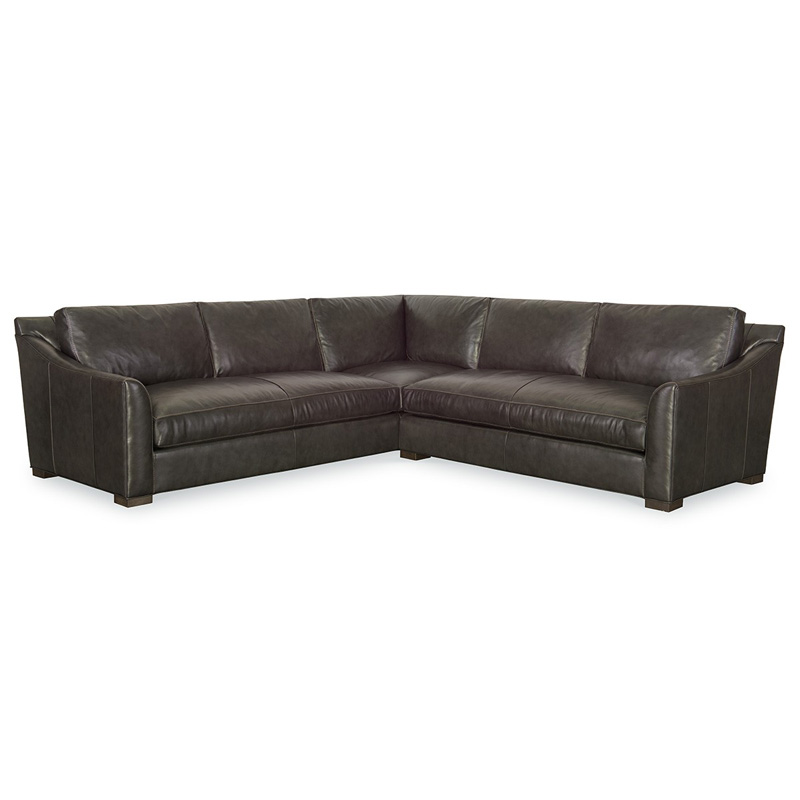 CR Laine Leather Sectional