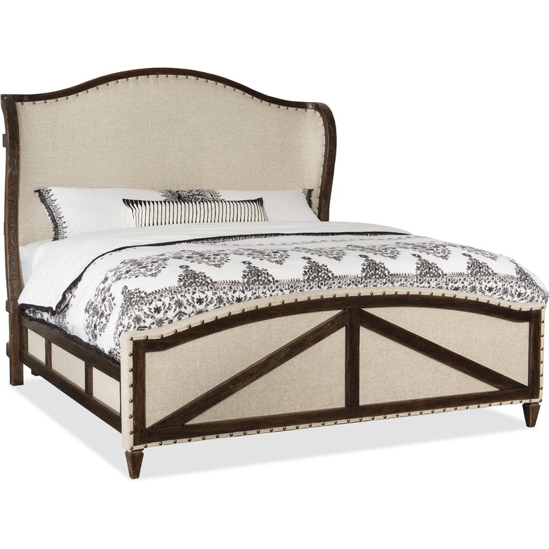 Hooker King Deconstructed Uph Panel Bed
