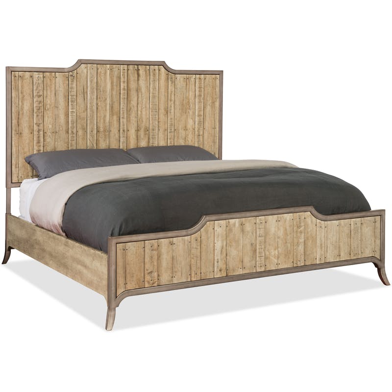 Hooker King Wood Panel Bed