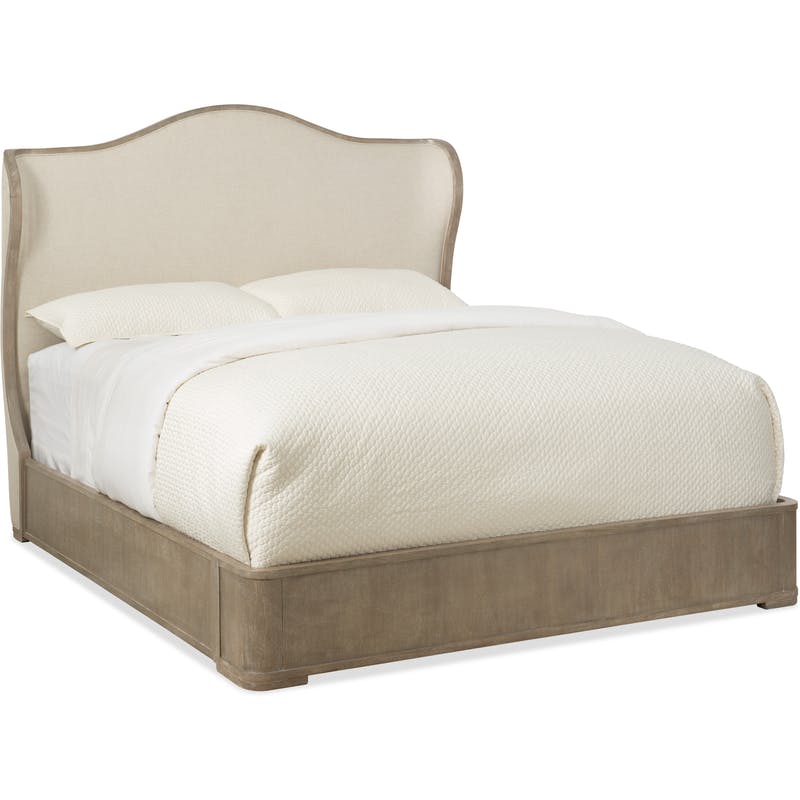 Hooker King Upholstered Shelter Bed