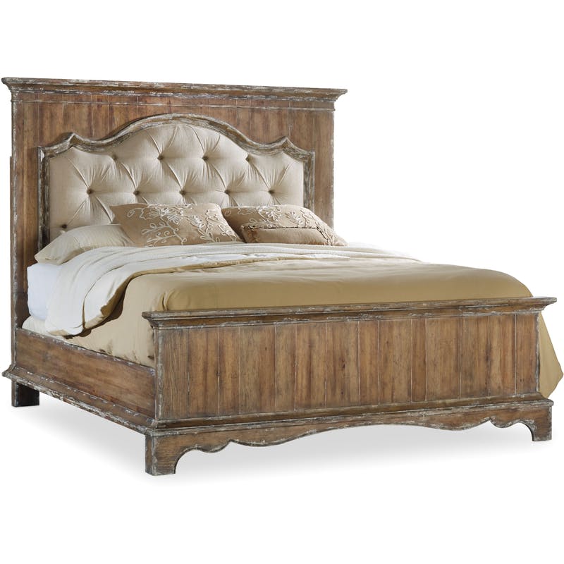 Hooker King Upholstered Mantle Panel Bed