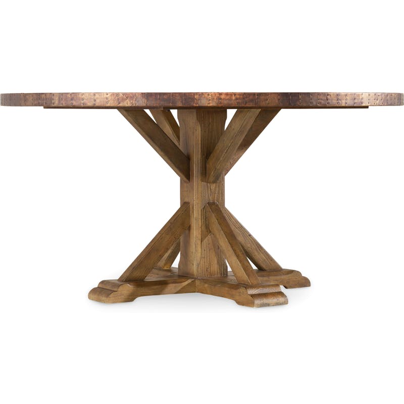 Hooker Round Copper Dining Table