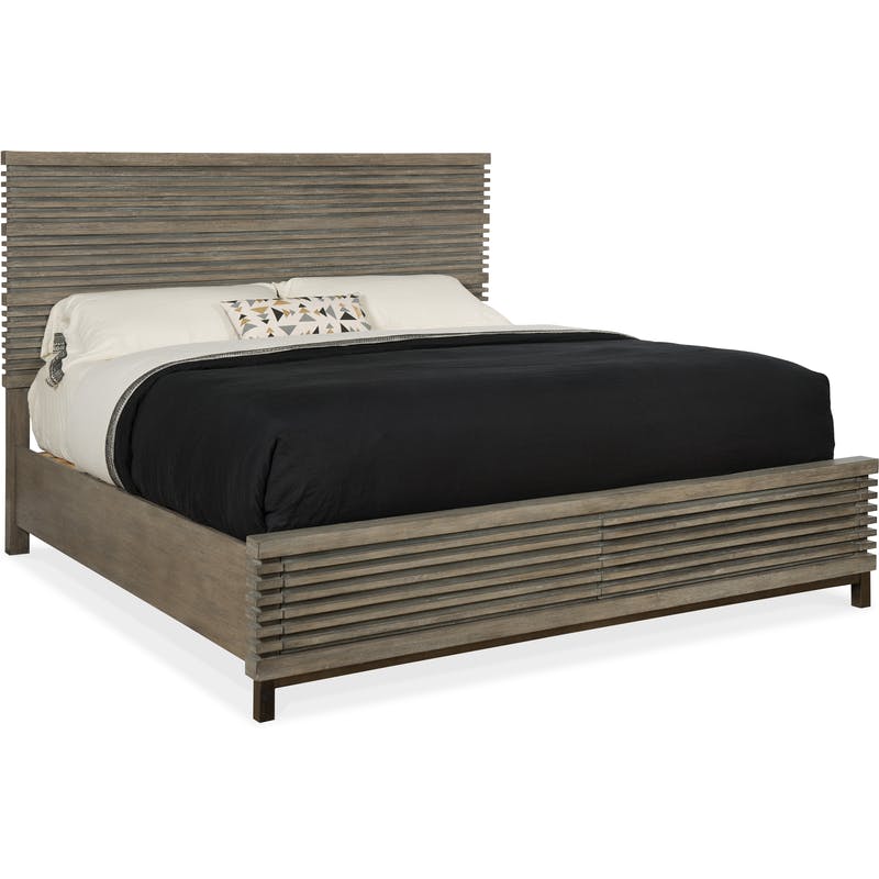 Hooker King Panel Bed with Storage Footboard