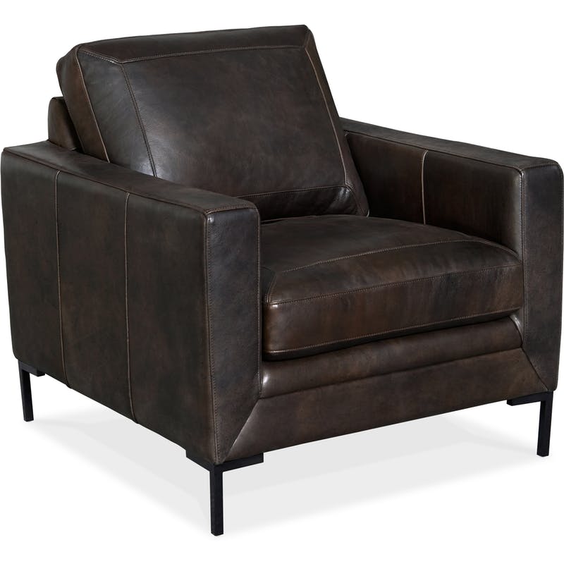 Hooker Leather Stationary Chair
