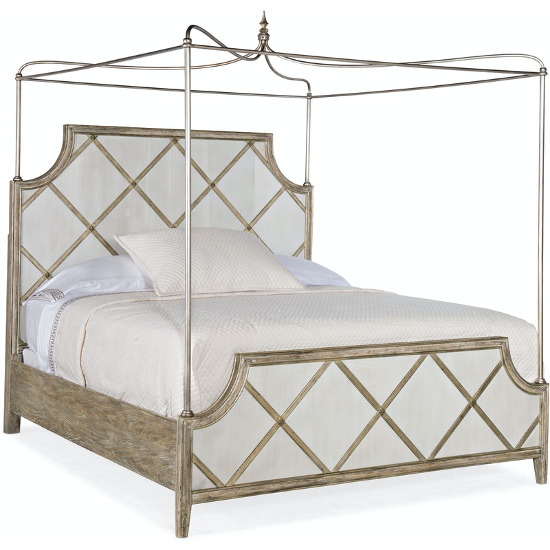 Hooker Bedroom Sanctuary Diamont Canopy Cal King Panel Bed