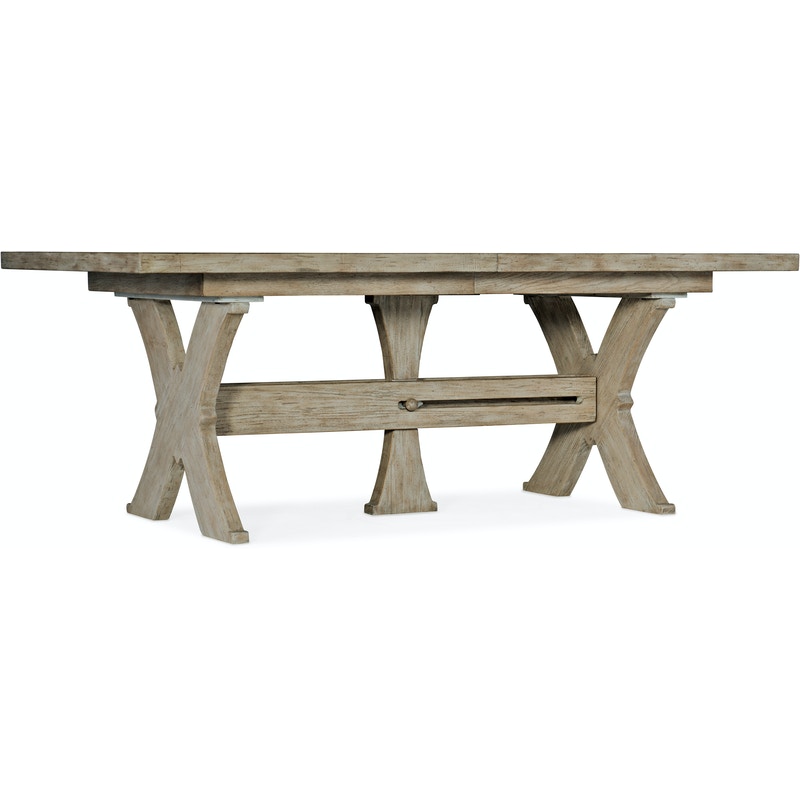 Hooker Vittorio 80 in Rectangle Dining Table with 2 22 in Leaves