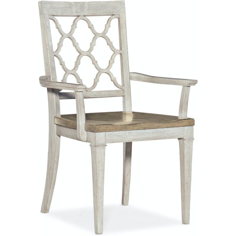 Hooker Wood Seat Arm Chair