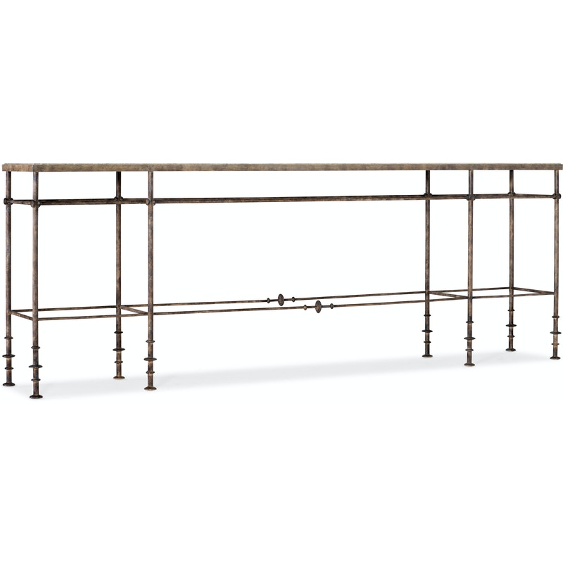 Hooker St James Metal and Stone Console