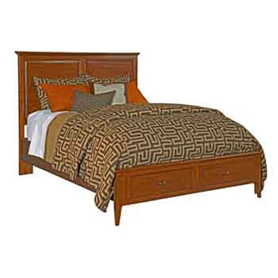 Kincaid Panel Bed w/storage - Queen