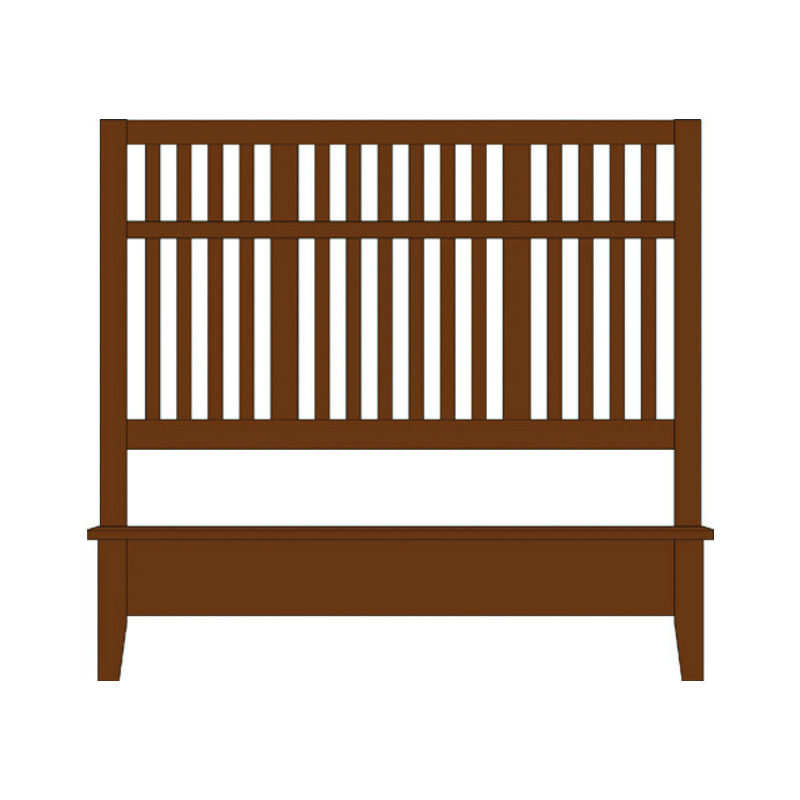 Vaughan Bassett Craftsman Slat Bed with Low Profile Footboard