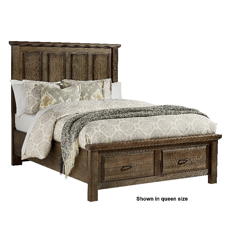Vaughan Bassett Mansion Bed with Storage Footboard